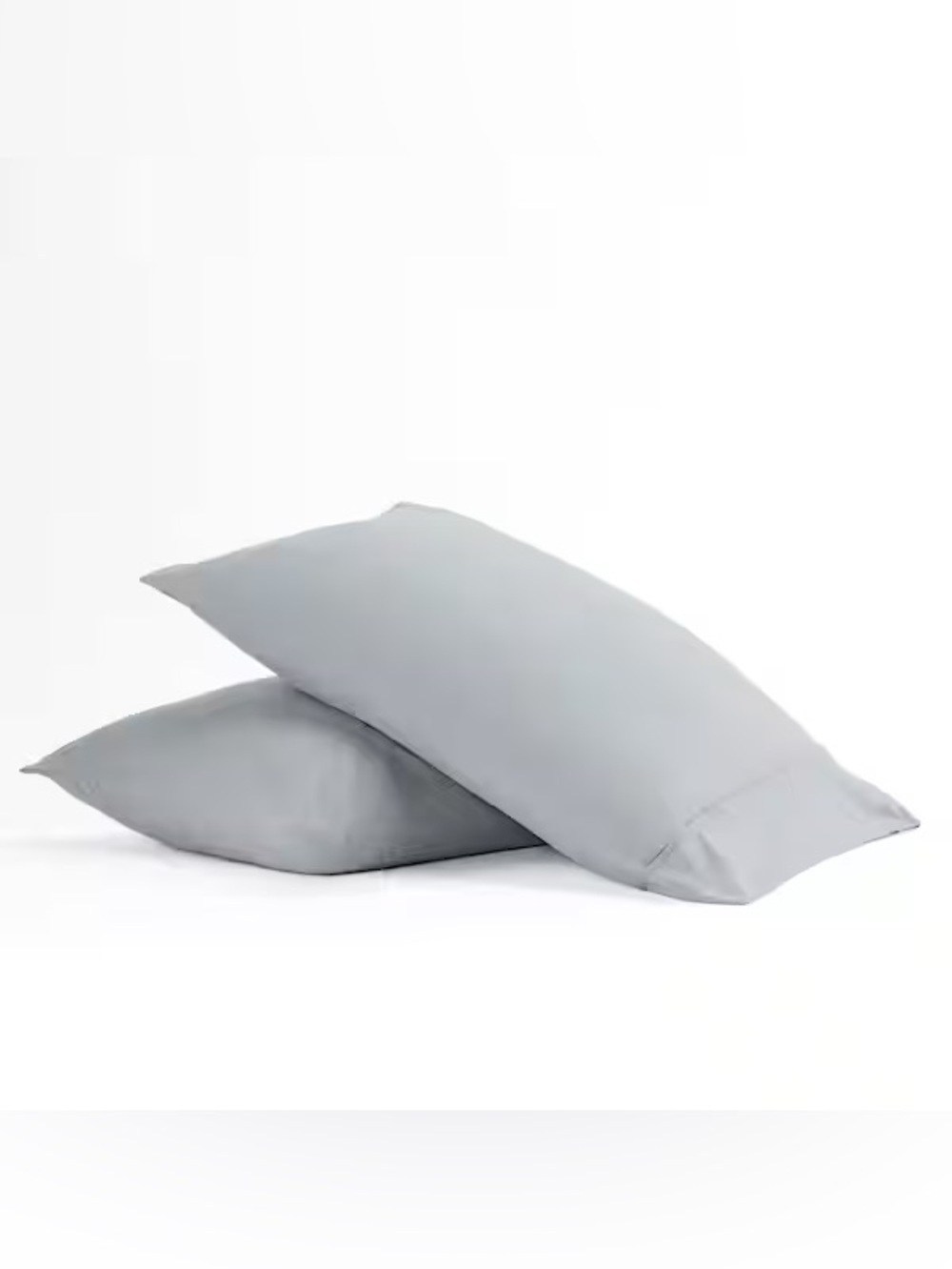 iEnjoy Home Light Gray Standard Pillowcase Set 2 Pack Microfiber 20x30 New